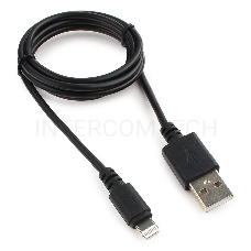 Кабель USB Cablexpert CC-USB-AP2MBP AM/Apple, для iPhone5/6 Lightning, 1м, черный, пакет