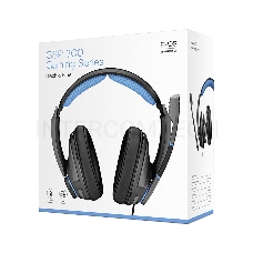 Гарнитура EPOS / Sennheiser GSP 300 чёрно-синяя (Sennheiser, mini jack 3.5 мм, PC / Soft phone, PS4, Xbox One, Nintendo Switch, Mac OSX, PS5, Xbox Series X)
