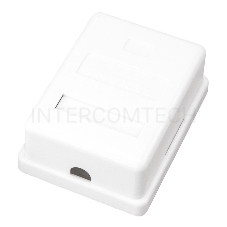 Розетка компьютерная 1-м ОП RJ45 CAT 5E бел. REXANT 03-0121