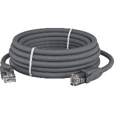 Патч-корд прямой GCR 30.0m UTP кат.6, серый, 24 AWG, литой, ethernet high speed, RJ45, T568B