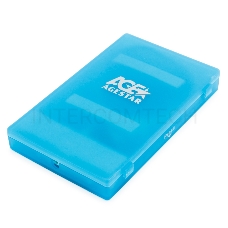 Контейнер для HDD AgeStar Внешний корпус 2.5 SATA HDD/SSD AgeStar SUBCP1 (BLUE) USB2.0, пластик, синий, безвинтовая конструкция (10612)