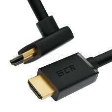 Кабель GCR 2.0m HDMI 2.0, M/M верхний угол, черный нейлон, HDR 4:2:2, Ultra HD, 4K 60 fps 60Hz/5K*30Hz, 3D, AUDIO, 18.0 Гбит/с, 28/28 AWG, GCR-53293 GCR Кабель 2.0m HDMI 2.0, M/M верхний угол, черный нейлон, HDR 4:2:2, Ultra HD, 4K 60 fps 60Hz/5K*30Hz, 3D