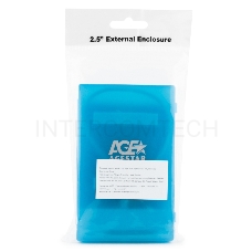 Контейнер для HDD AgeStar Внешний корпус 2.5 SATA HDD/SSD AgeStar SUBCP1 (BLUE) USB2.0, пластик, синий, безвинтовая конструкция (10612)