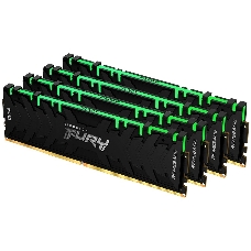 Память оперативная Kingston 64GB 3200MHz DDR4 CL16 DIMM (Kit of 4) 1Gx8 FURY Renegade RGB