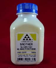 Тонер Brother TN 130Y/135Y HL 4040/50/70/DCP 9040 yellow (фл.100г.) AQC, фас.Россия