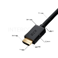 Кабель GCR 2.0m HDMI 2.0, M/M верхний угол, черный нейлон, HDR 4:2:2, Ultra HD, 4K 60 fps 60Hz/5K*30Hz, 3D, AUDIO, 18.0 Гбит/с, 28/28 AWG, GCR-53293 GCR Кабель 2.0m HDMI 2.0, M/M верхний угол, черный нейлон, HDR 4:2:2, Ultra HD, 4K 60 fps 60Hz/5K*30Hz, 3D