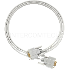 Кабель Greenconnect COM RS-232 порта соединительный 3 m GCR-DB9CM2M-3m, 9M / 9M Premium, серый, пластиковый пакет