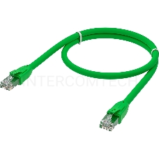 Патч-корд прямой GCR 2.0m UTP кат.6, зеленый, 24 AWG, литой, ethernet high speed, RJ45, T568B