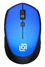 Мышь Oklick 488MW синий/черный оптическая (1600dpi) беспроводная USB (3but)
