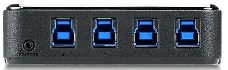 Переключатель Aten US434-AT USB, 4 ПК> 4 устройства, 4 USB B-тип > 4 USB A-тип, Male > Female, со шнурами A-B 2х1.2м.+2х1.8м. для подкл. к управ. комп