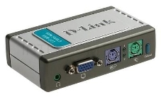 Переключатель D-Link KVM-121 Переключатель на 2 компьютера (кабели в комплекте) 