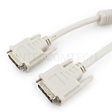 Кабель Кабель DVI-D dual link Gembird, 4.5м, 25M/25M, экран, феррит.кольца, пакет CC-DVI2-15