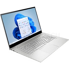 Ноутбук/ HP Envy 17t-ch100 17.3(FHD)/Touch/1165G7/16384Mb/512SSD/noDVD/Intel Iris Xe/Cam/BT/WiFi/55WHr/war 1y/Natural silver/Win11Pro+,3pin