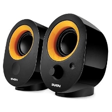 Колонки SVEN 316, черный {2.0, 2 х 2 W RMS, 100-20000Hz}