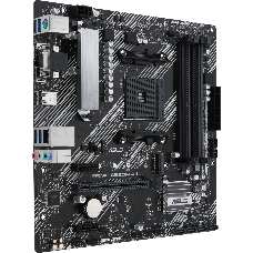 Материнская плата ASUS PRIME A520M-A II, Socket AM4, A520, 4*DDR4,  D-Sub+DP+HDMI, SATA3 + RAID, Audio, Gb LAN, USB 3.2*5, USB 2.0*4, COM*1 header (w/o cable), mATX ; 90MB17H0-M0EAY0