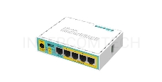 Маршрутизатор MikroTik RB750UPr2 hEX PoE lite 5x Ethernet, раздача PoE, 650 МГц ЦП, 64 МБ 5-портовый 100-Мбитный маршрутизатор с поддержкой PoE на 4-х портах