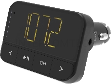 Автомобильный FM-модулятор Ritmix FMT-B200 черный SD BT USB (80000765)