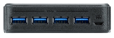 Переключатель Aten US434-AT USB, 4 ПК> 4 устройства, 4 USB B-тип > 4 USB A-тип, Male > Female, со шнурами A-B 2х1.2м.+2х1.8м. для подкл. к управ. комп