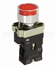Кнопка LAY5-BW3461 с подсв. красн. 1з ИЭК BBT50-BW-K04