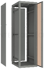 Шкаф коммутационный C3 Solutions Basic.2 18-66.GF13.SD2.BF22 G (NT565634) напольный 18U 600x600мм пер.дв.стекл задн.дв.спл.стал.лист 2 бок.пан. направл.под закл.гайки 600кг серый 457мм 41кг IP20 сталь