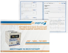 Стабилизатор ЭНЕРГИЯ АСН-500  с цифр. дисплеем 500 ВА Напряжение входа (рабочее) В 140-260 2,2 А