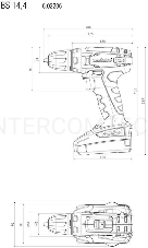 Дрель-шуруповерт безударная Metabo BS 14.4 602206530 { 2х2.0Ач Li-Ion,10мм,кейс, вес 1.2 кг }