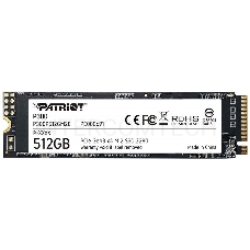 Накопитель SSD Patriot P300 512GB, M.2 2280, P300P512GM28, PCIe 3x4, NVMe, 1700/1200, RET