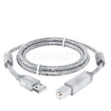 Кабель GCR PROF 3.0m USB 2.0, AM/BM, прозрачный, ферритовые кольца, 28/24 AWG, экран, армированный, морозостойкий, GCR-52424 GCR Кабель PROF 3.0m USB 2.0, AM/BM, прозрачный, ферритовые кольца, 28/24 AWG, экран, армированный, морозостойкий, GCR-52424