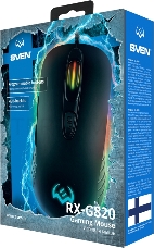 Игровая мышь SVEN RX-G820 (6+1кл. 200-4800 DPI. ПО. SoftTouch. RGB-подсветка. игров. упак) Игровая мышь SVEN RX-G820 (6+1кл. 200-4800 DPI. ПО. SoftTouch. RGB-подсветка. игров. упак)