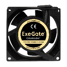 Вентилятор 220В ExeGate EX289000RUS EX08038BAT (80x80x38 мм, 2-Ball (двойной шарикоподшипник), клеммы, 2500RPM, 37dBA)