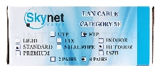 Кабель SkyNet Standart FTP outdoor 4x2x0,48, медный, FLUKE TEST, кат.5e, однож., 100 м, box, черный