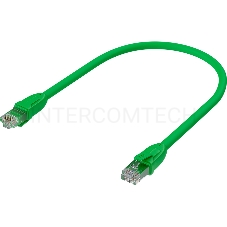 Патч-корд GCR прямой 1.5m UTP кат.6, зеленый, 24 AWG, ethernet high speed, RJ45, T568B, GCR-52386