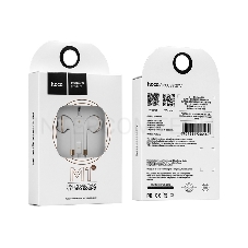 Проводные наушники-вставки с микрофоном Hoco M1 White для Apple