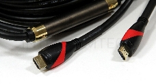 Кабель HDMI 19M/M ver. 2.0, 2 фильтра, с усилителем , 20m VCOM <CG525D-R-20.0>