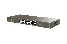 24-портовый гигабитный стоечный коммутатор IP-COM G1124P-24-250W с 24-портовым PoE