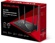 Двухдиапазонный Wi-Fi роутер Mercusys AC12G AC1200,до 867 Мбит/с на 5 ГГц + до 300 Мбит/с на 2,4 ГГц, 802.11ac/a/b/g/n