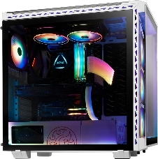 Компьютерный корпус XPG BATTLECRUISER-BLACKCOLOR BOXWORLDWIDE (ATX, 4 RGB вентилятора 120мм, стеклянная боковая панель, черный)