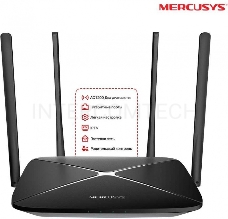 Двухдиапазонный Wi-Fi роутер Mercusys AC12G AC1200,до 867 Мбит/с на 5 ГГц + до 300 Мбит/с на 2,4 ГГц, 802.11ac/a/b/g/n