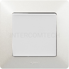 Механизм выключателя 1-кл. СП Valena Life 10А IP20 250В 10АХ с лицевой панелью; безвинтовые зажимы бел. Leg 752401