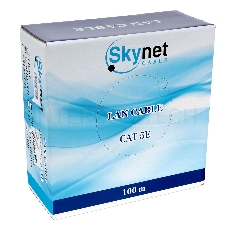 Кабель SkyNet Standart UTP indoor 4x2x0,48, медный, FLUKE TEST, кат.5e, однож., 100 м, box, серый