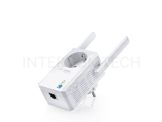 Сетевой адаптер TP-Link SOHO  TL-WA860RE 300Mbps Wireless N Wall Plugged Range Extender with AC Passthrough, QCA(Atheros), 2T2R, 2.4GHz, 802.11b/g/n, 1 10/100Mbps LAN port, Range Extender button, Range Extender mode, suppo поставляется без кабеля RJ-45