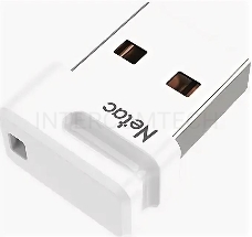 Флеш Диск Netac U116 64Gb <NT03U116N-064G-20WH>, USB2.0, миниатюрная пластиковая белая