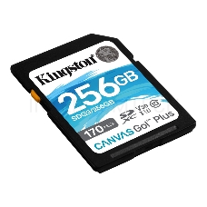 Карта памяти Kingston 256GB SDXC Canvas Go Plus 170R C10 UHS-I U3 V30 EAN: 740617301519