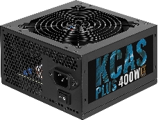 Блок питания Aerocool 400W Retail KCAS PLUS 400W ATX12V Ver.2.4, 80+ Bronze, fan 12cm, 550mm cable, 20+4P, 4+4P, PCIe 6+2P x2, PATA x4, SATA x6