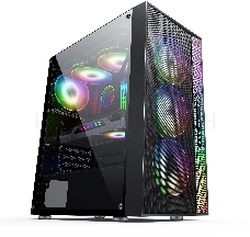 Корпус Formula V-LINE 2056B черный без БП ATX 2xUSB2.0 1xUSB3.0 audio bott PSU