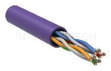 Витая пара ITK LC1-C5E04-126  U/UTP кат.5E 4x2x24AWG LSZH фиолетовый (305м)