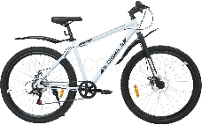 Велосипед Digma Flex горный рам.:18 кол.:27.5 белый 14.5кг (FLEX-27.5/18-AL-R-WH)