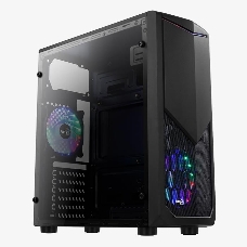 Корпус Aerocool TOMAHAWK-A , ATX, без БП, окно из акрила, 202x440.5x399мм (ШxГxВ), USB3.0 x1, USB2.0 x2, установлен 1х 12см LED вентилятор