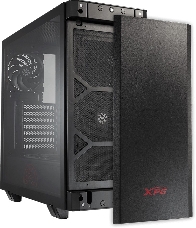 Компьютерный корпус XPG INVADER-BLACKCOLOR BOXWORLDWIDE (ATX, подсветка ARGB, 2  вентилятора 120мм, стеклянная боковая панель, черный)