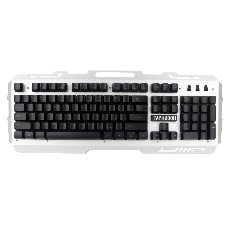Клавиатура игровая Гарнизон GK-340GL, металл, подсветка RAINBOW, USB,черн/сер,антифантом кл-ши,каб 1.5м